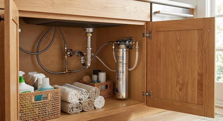 Everpure EF-3000 under farmhouse sink
